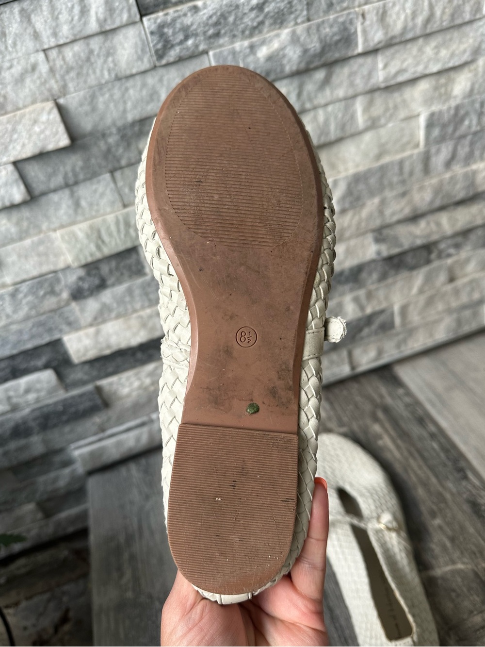 House of Harlow 1960 Cream Woven Women's ballet flats. Very trendy. Size 8.5 - Picture 8 of 10